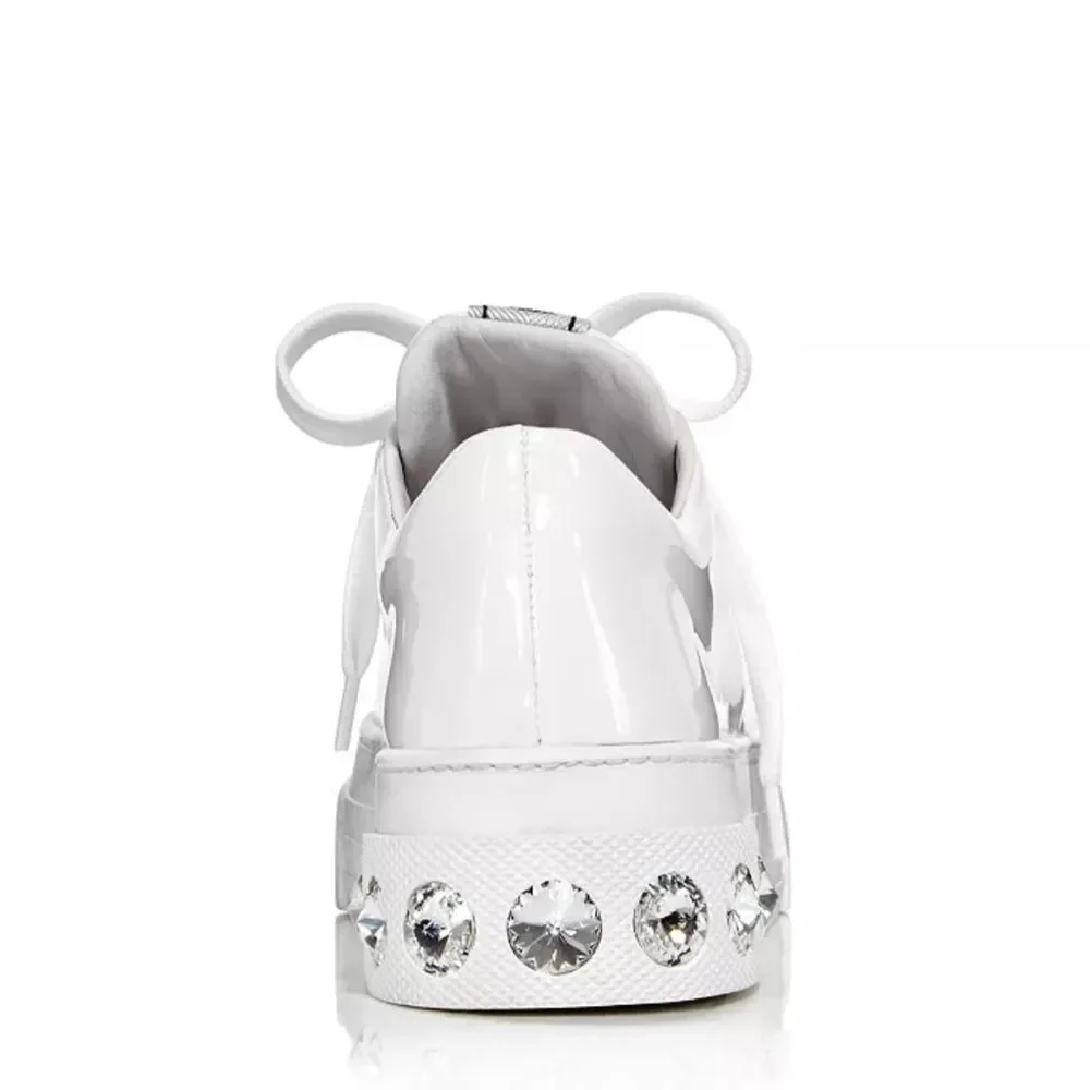 Miu Miu Women's Crystal Skate Sneakers NWB - Picture 2 of 5